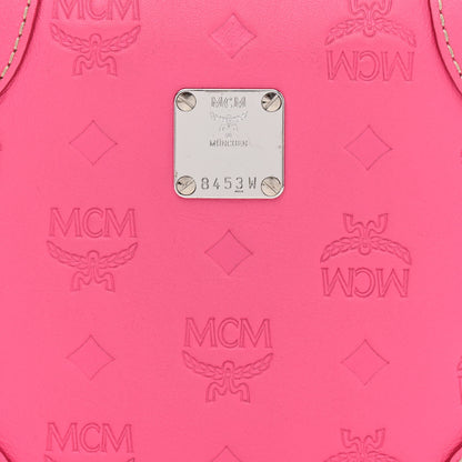 MCM Calfskin Ottomar Monogram Small Berlin Crossbody Sugar Pink 6 of 12