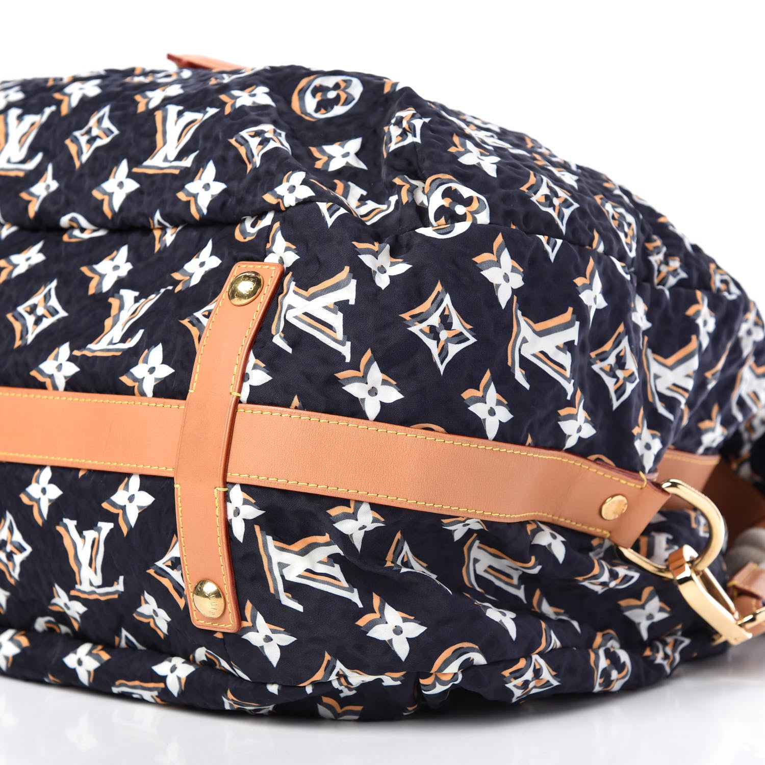 Louis Vuitton Nylon Monogram Cruise Bulles GM Navy 7 of 11