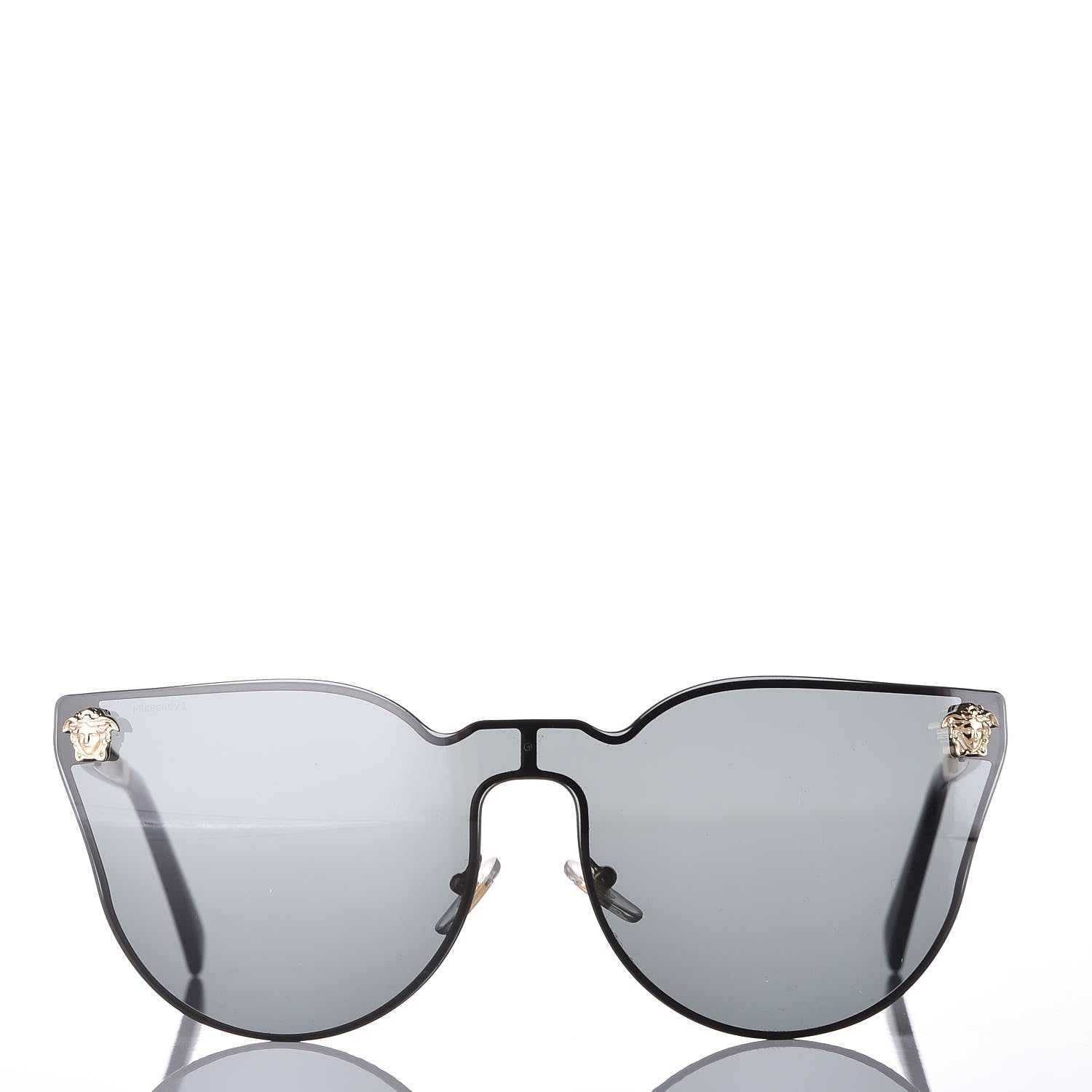 Versace Medusa Cat Eye JJ Sunglasses 2120 Black Gold 2 of 7