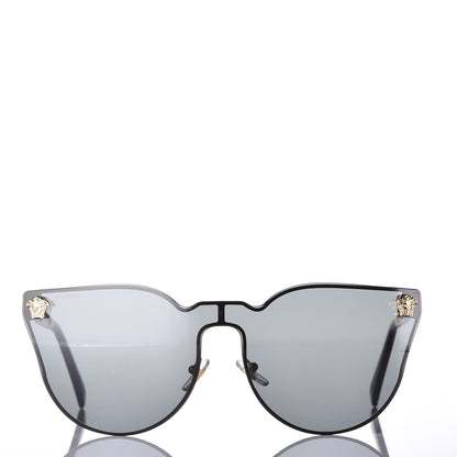 Versace Medusa Cat Eye JJ Sunglasses 2120 Black Gold 2 of 7