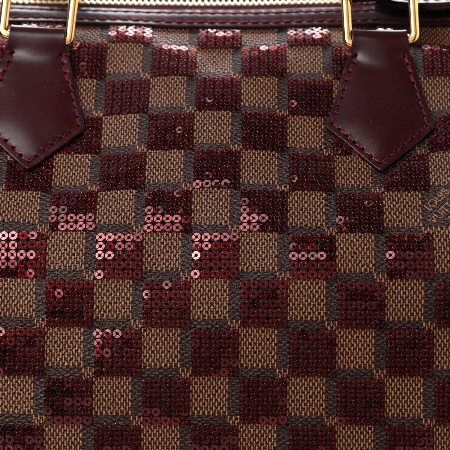 Louis Vuitton Damier Paillettes Speedy 30 Rouge 8 of 10