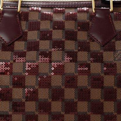 Louis Vuitton Damier Paillettes Speedy 30 Rouge 8 of 10