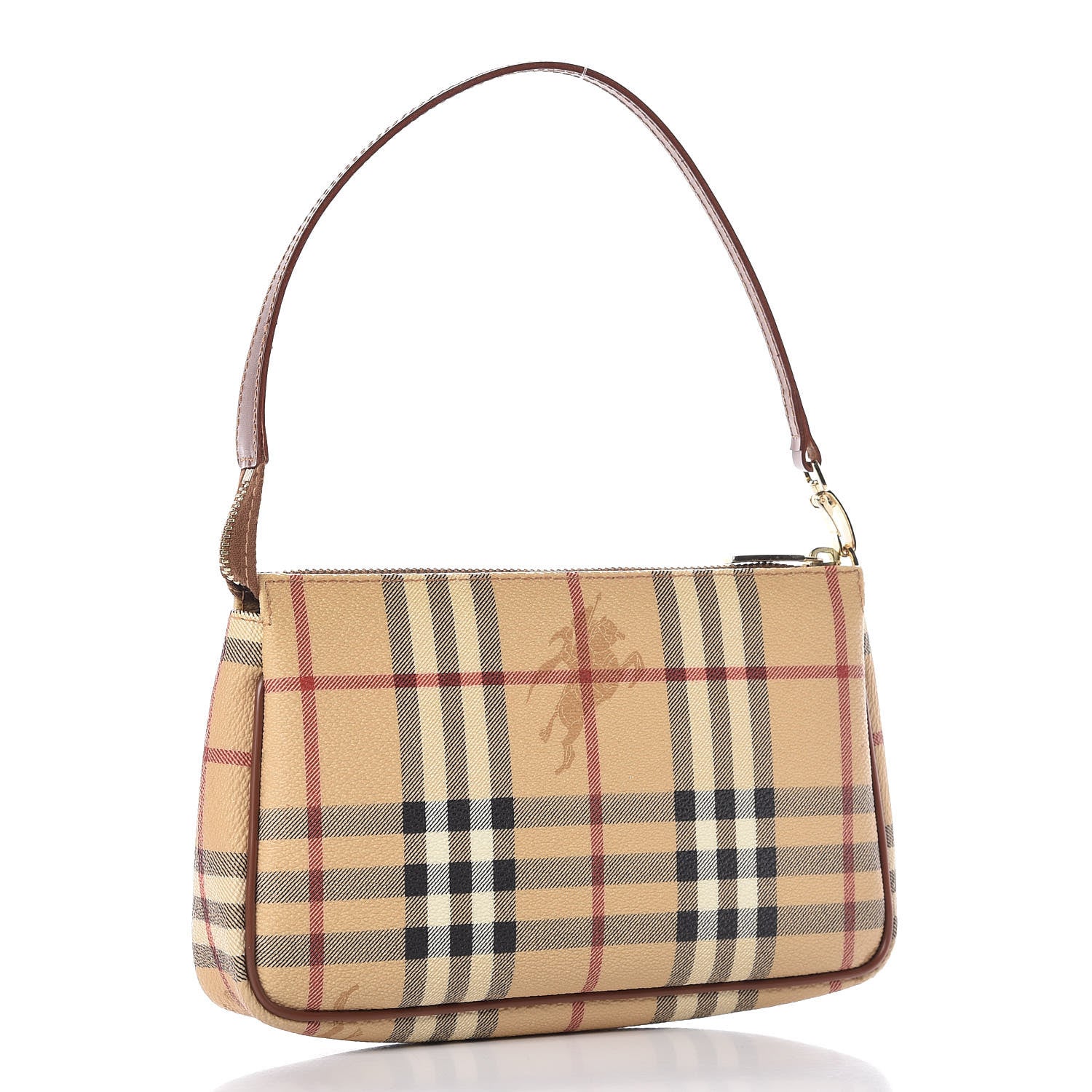 Burberry Haymarket Check Pochette Chocolate 3 of 7