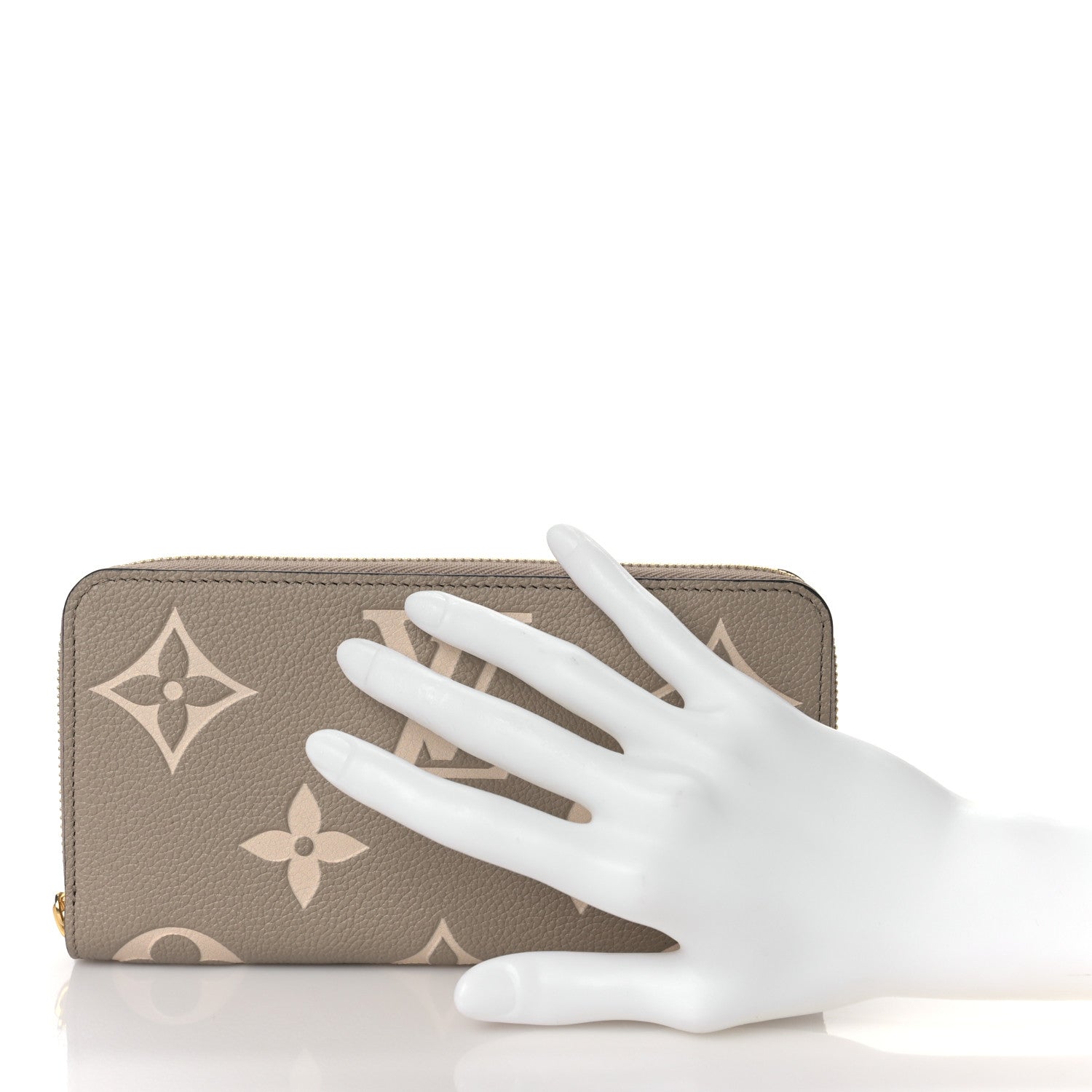 Louis Vuitton Empreinte Monogram Giant Zippy Wallet Tourterelle Creme 2 of 8