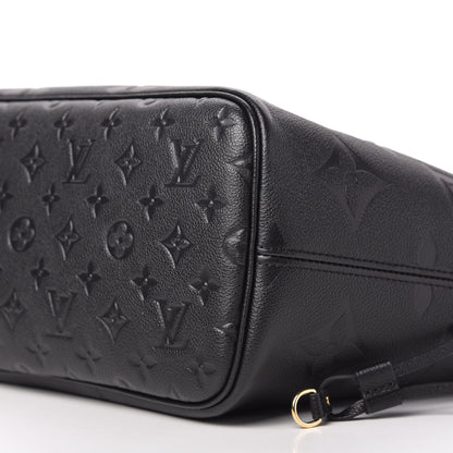 Louis Vuitton Empreinte Monogram Giant Neverfull MM Black 7 of 9