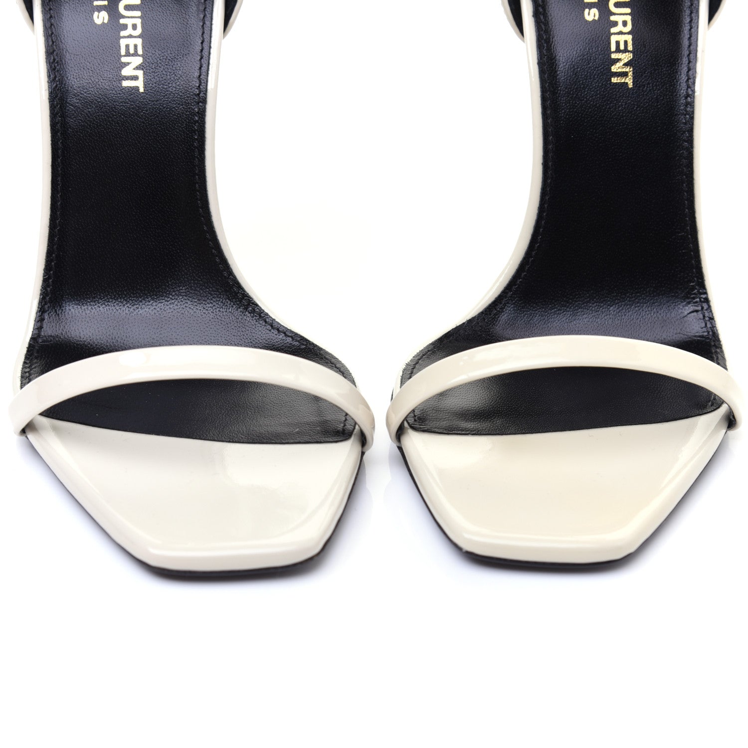 Saint Laurent Patent Calfskin Opyum 110 Sandals 36 Neutro 9 of 12