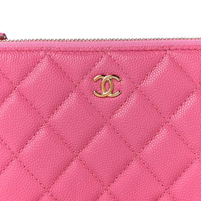 Chanel Caviar Quilted Small Cosmetic Case Pink 8 of 11