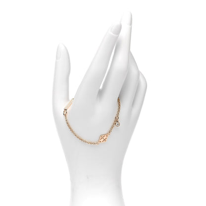Hermes 18K Rose Gold Diamond Gambade Bracelet SH 2 of 6