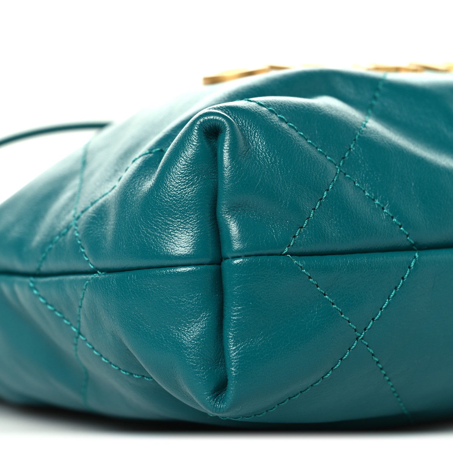 Chanel Shiny Calfskin Quilted Mini Chanel 22 Green 9 of 11