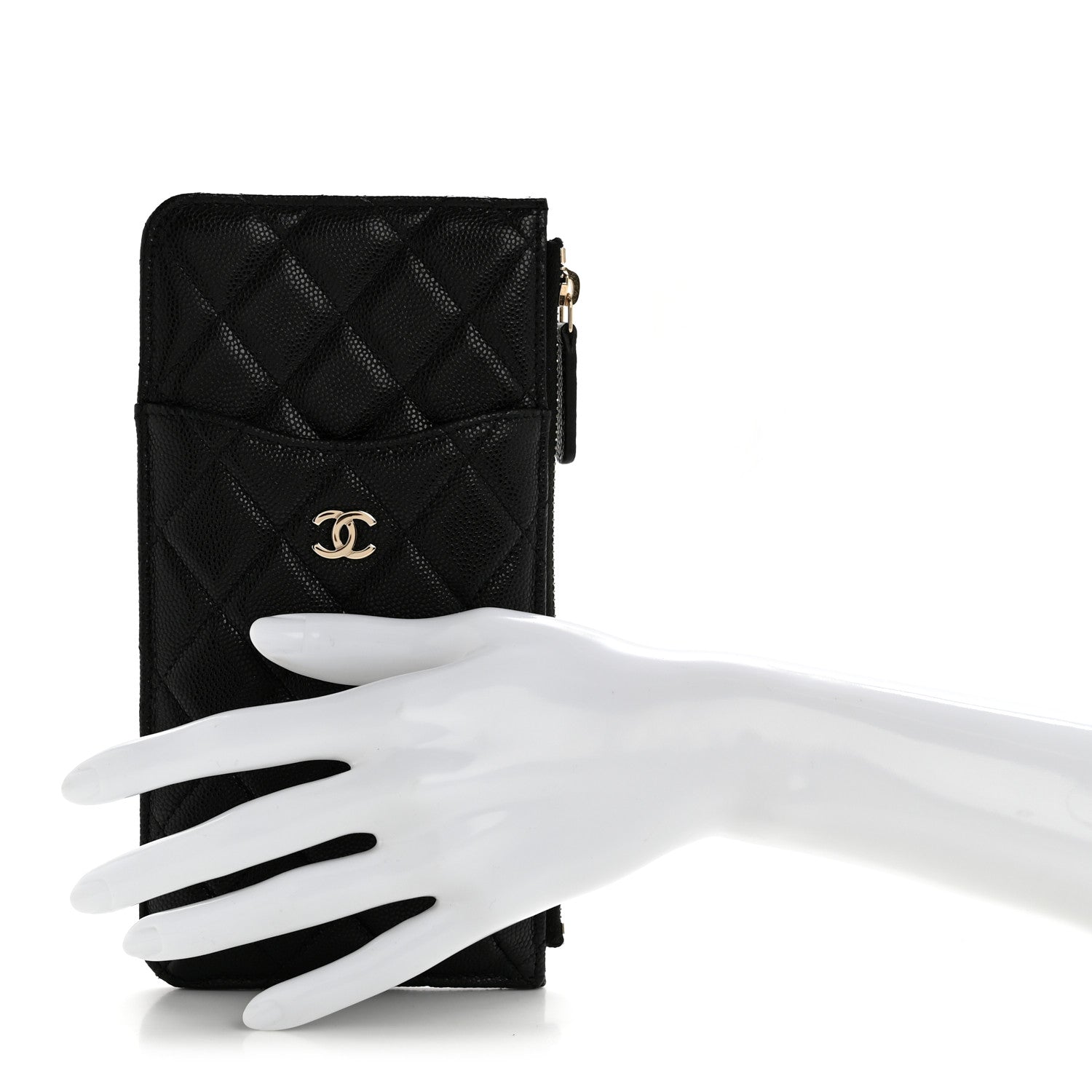 Chanel Caviar Quilted Classic iPhone Pouch Black 2 of 10