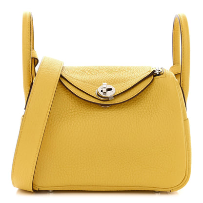 Hermes Taurillon Clemence Mini Lindy 20 Sun 1 of 11
