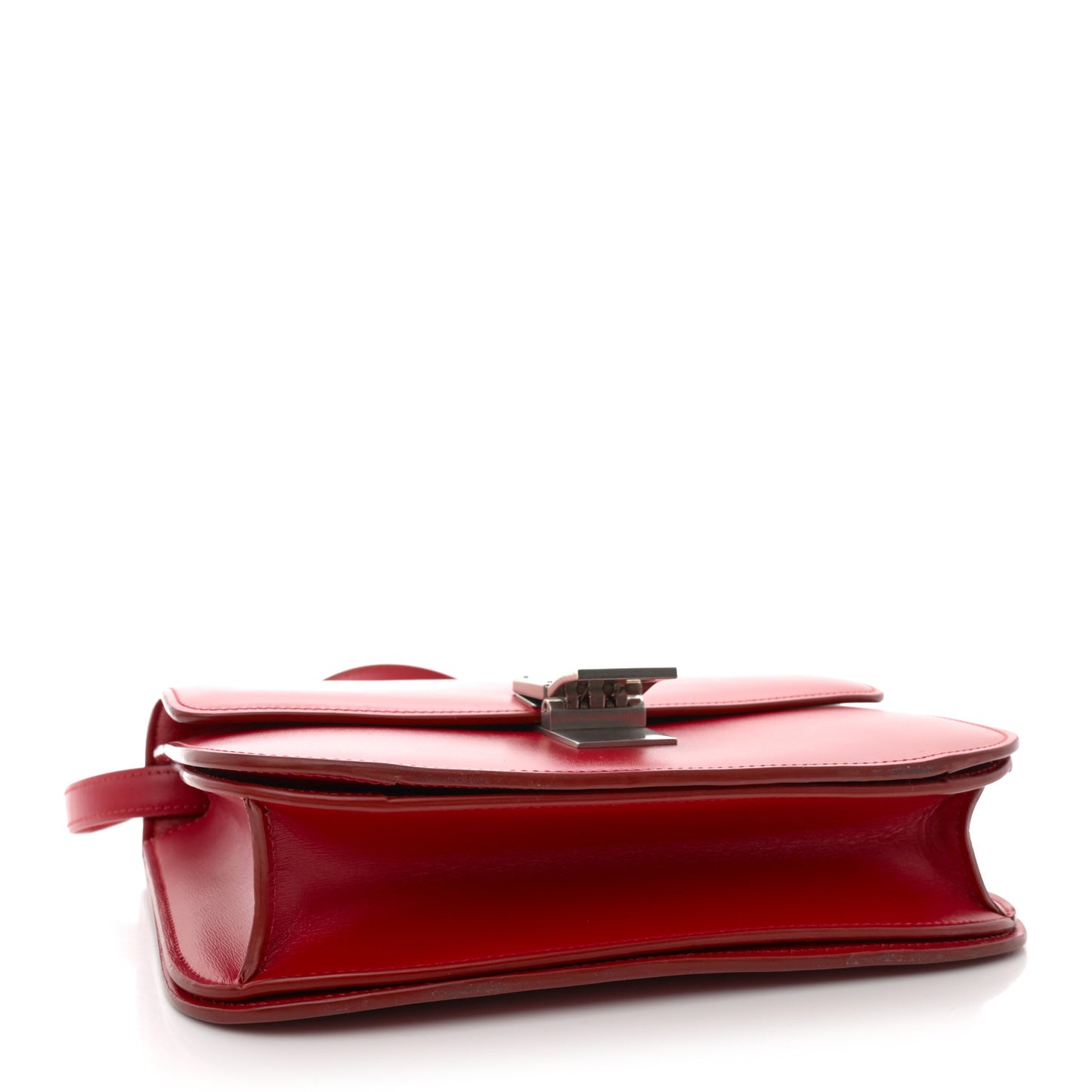 Box Calfskin Medium Classic Box Flap Bag Red