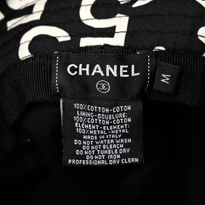 Chanel Cotton Bucket Hat M Black White 8 of 8