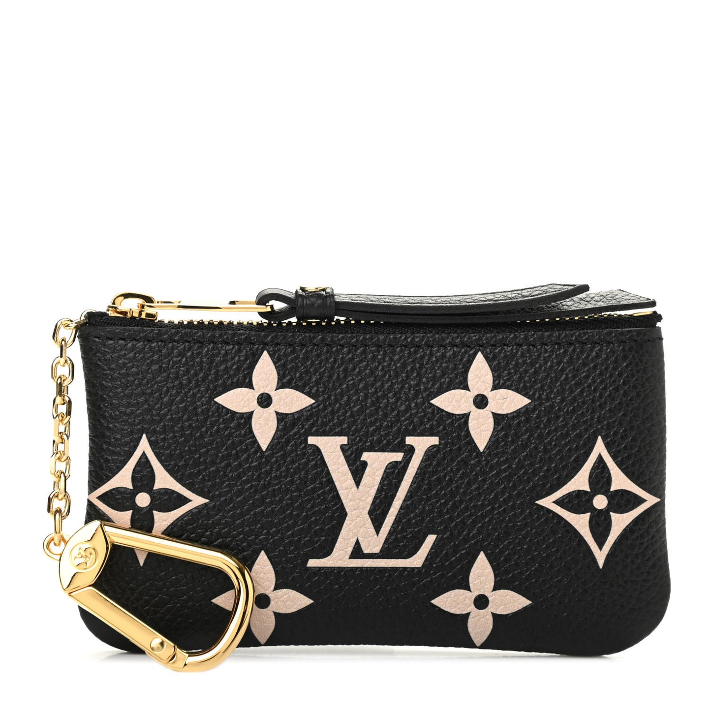 Empreinte Monogram Giant Key Pouch Black Beige
