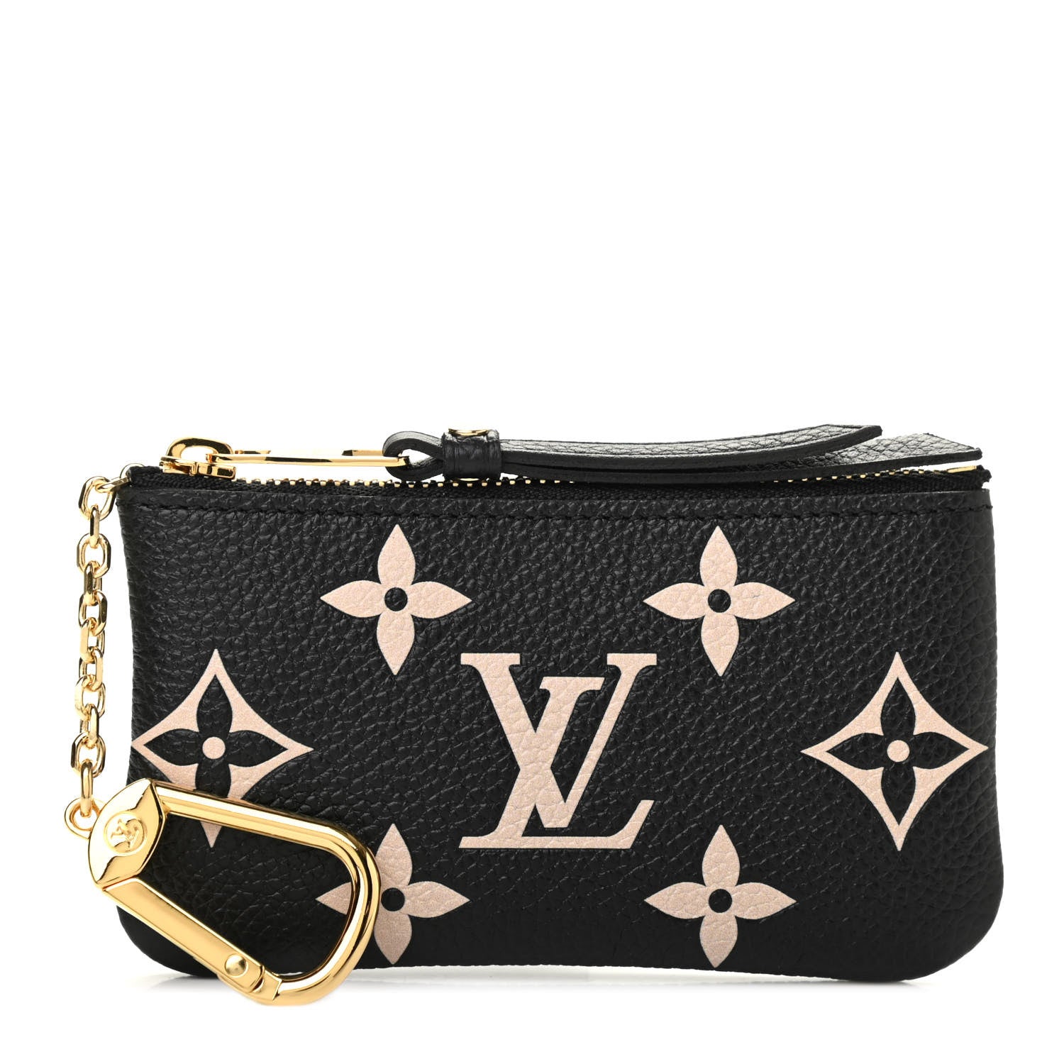 Louis Vuitton Empreinte Monogram Giant Key Pouch Black Beige 1 of 7