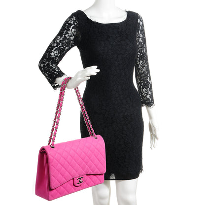 Chanel Iridescent Caviar Maxi Double Flap Pink 2 of 8