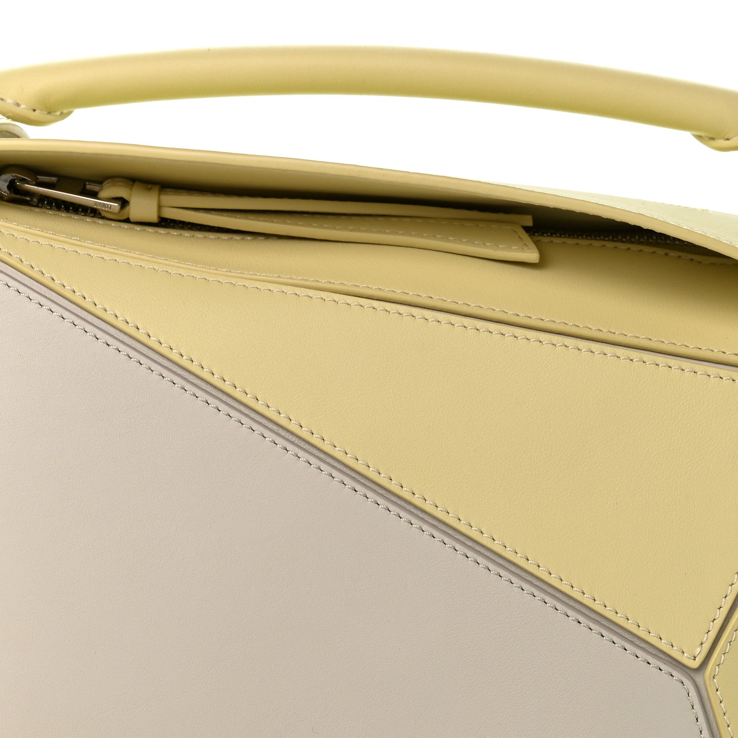 Loewe X ALBERS Nappa Calfskin Small Puzzle Bag Pale Grey Light Citrine 8 of 11