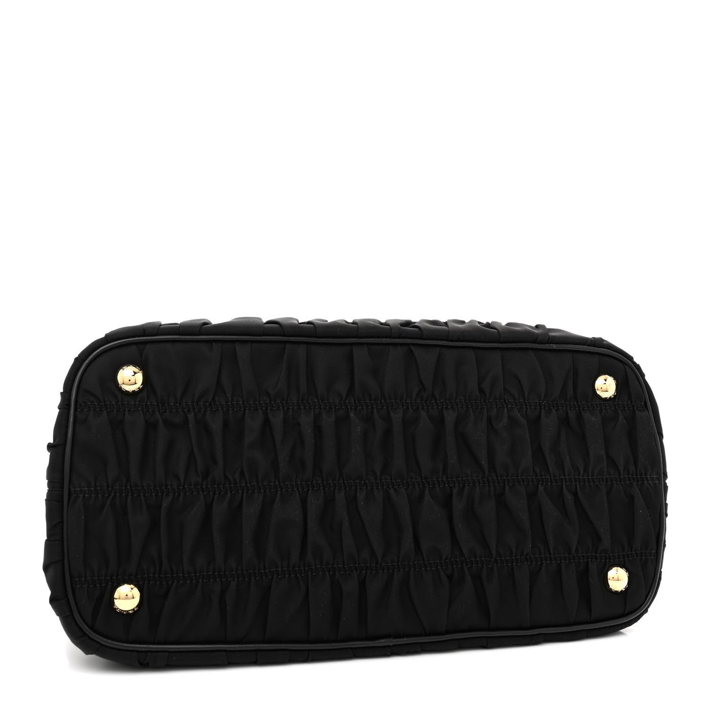 Tessuto Nylon Gaufre Small Tote Black