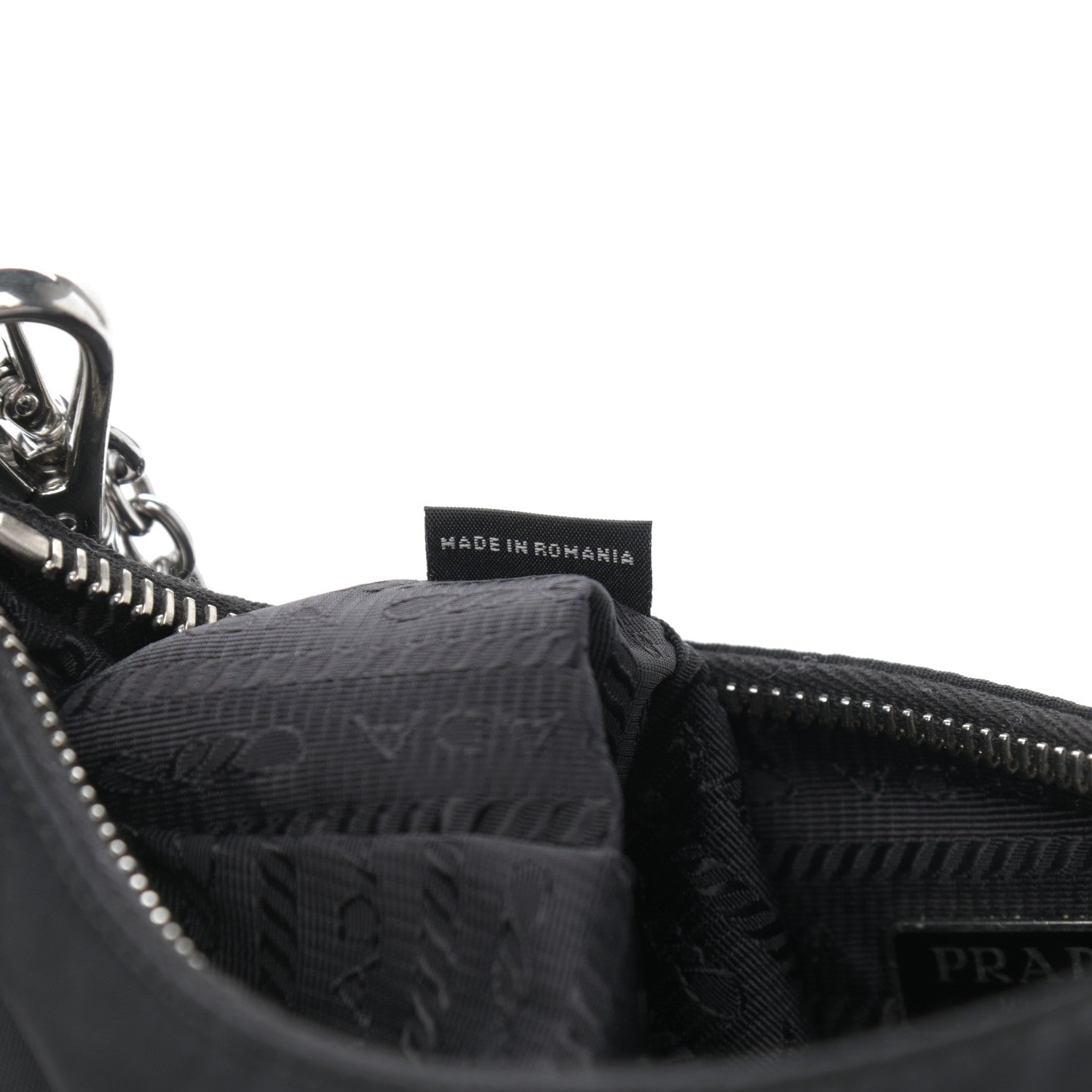 Prada Nylon Re-Edition 2005 Shoulder Bag Black 7 of 12