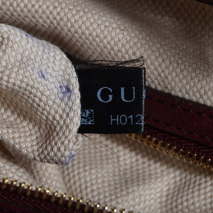 Gucci Pebbled Calfskin Large Soho Shoulder Bag Bordeaux 8 of 9