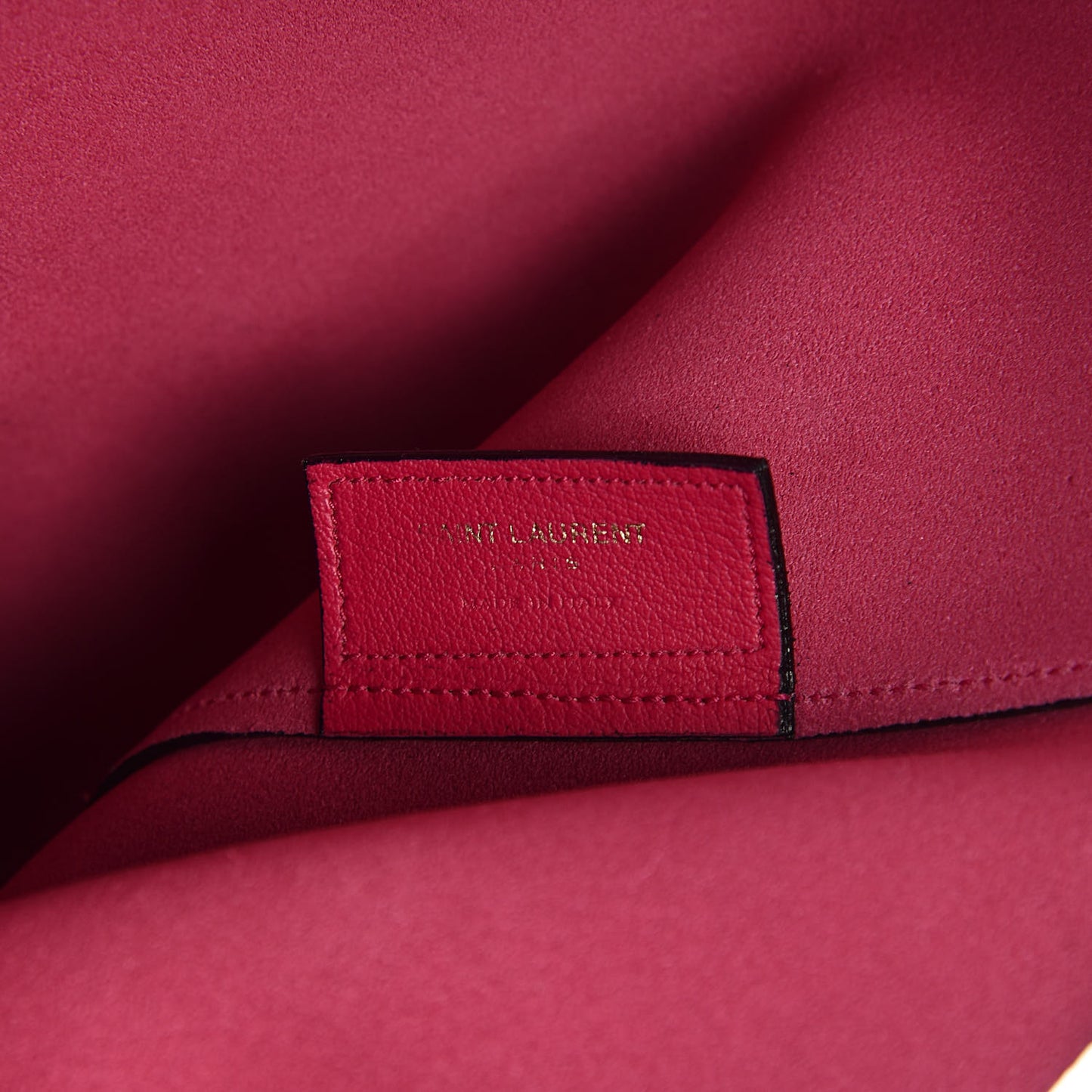 Calfskin Large Shopping Tote Fuchsia