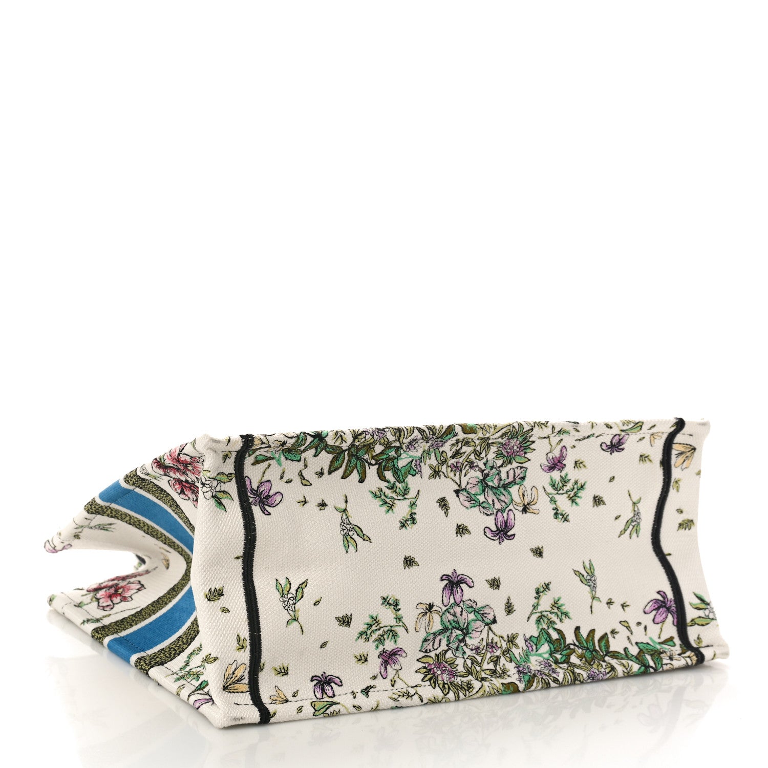 Christian Dior Canvas Embroidered Medium D-Constellation Book Tote Latte Multicolor 3 of 10