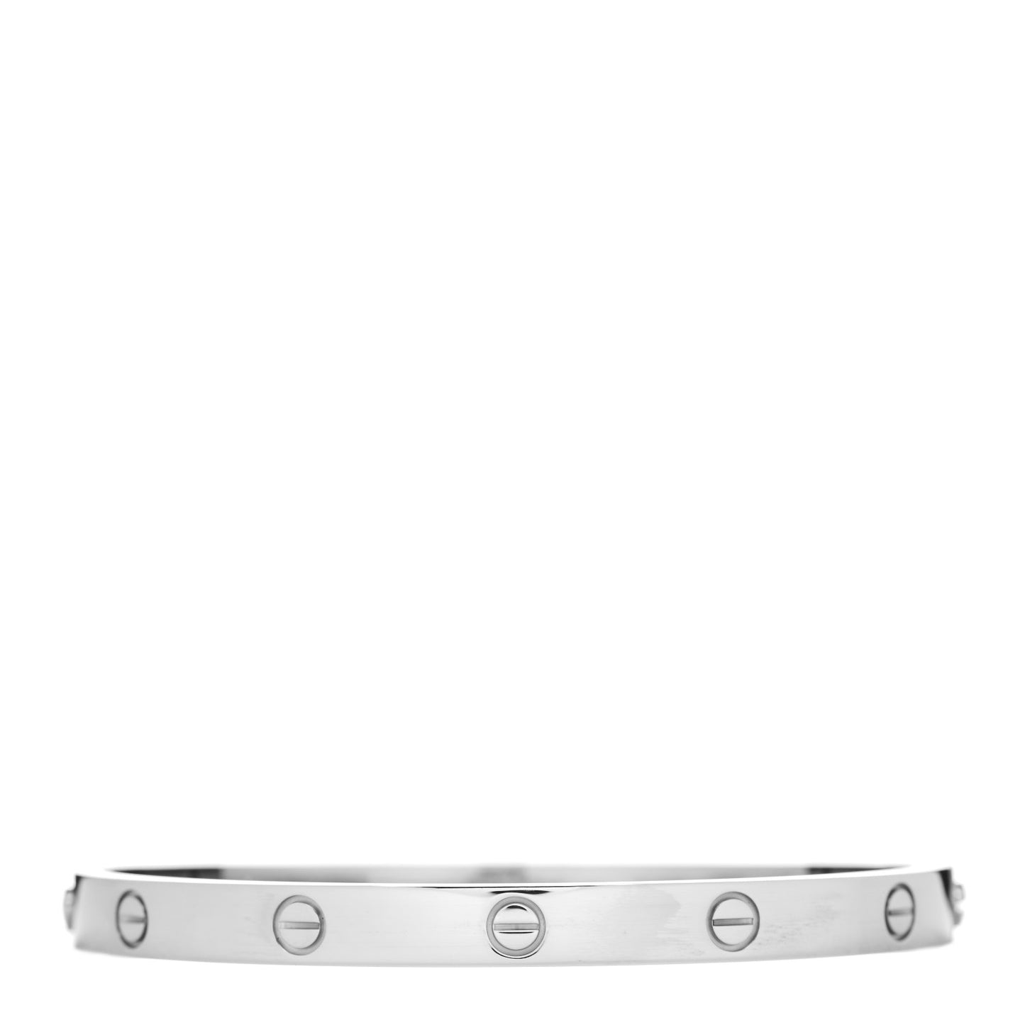 18K White Gold LOVE Bracelet 20