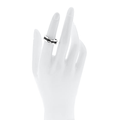 Bulgari Sterling Silver Ceramic Save The Children One-Band Ring 52 6 2 of 5