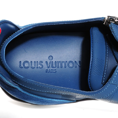 Louis Vuitton Damier Challenge Zip Up Sneakers 9 Blue 6 of 7