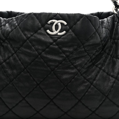 Chanel Iridescent Calfskin Quilted Relax CC Shoulder Bag Black 7 of 13