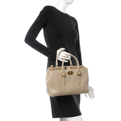 Mulberry Classic Grain Calfskin Small Bayswater Double Zip Tote Dune 3 of 8