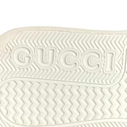 Gucci Calfskin GG Supreme Monogram Perforated Womens Platform 55mm Sneakers 35 Beige Ebony Sugar Pink Crop Shine Purple 7 of 9