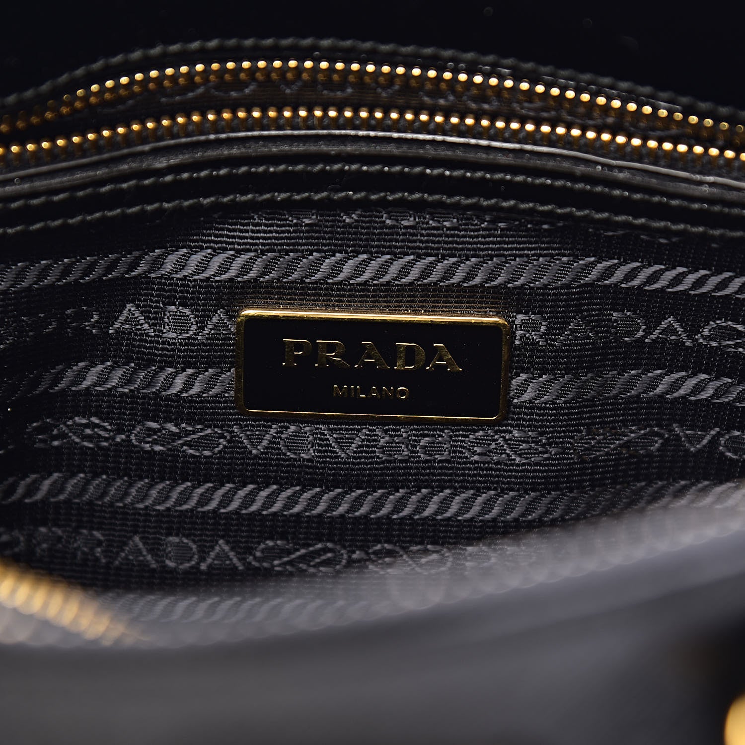 Prada Saffiano Vernice Small Promenade Tote Black 6 of 12