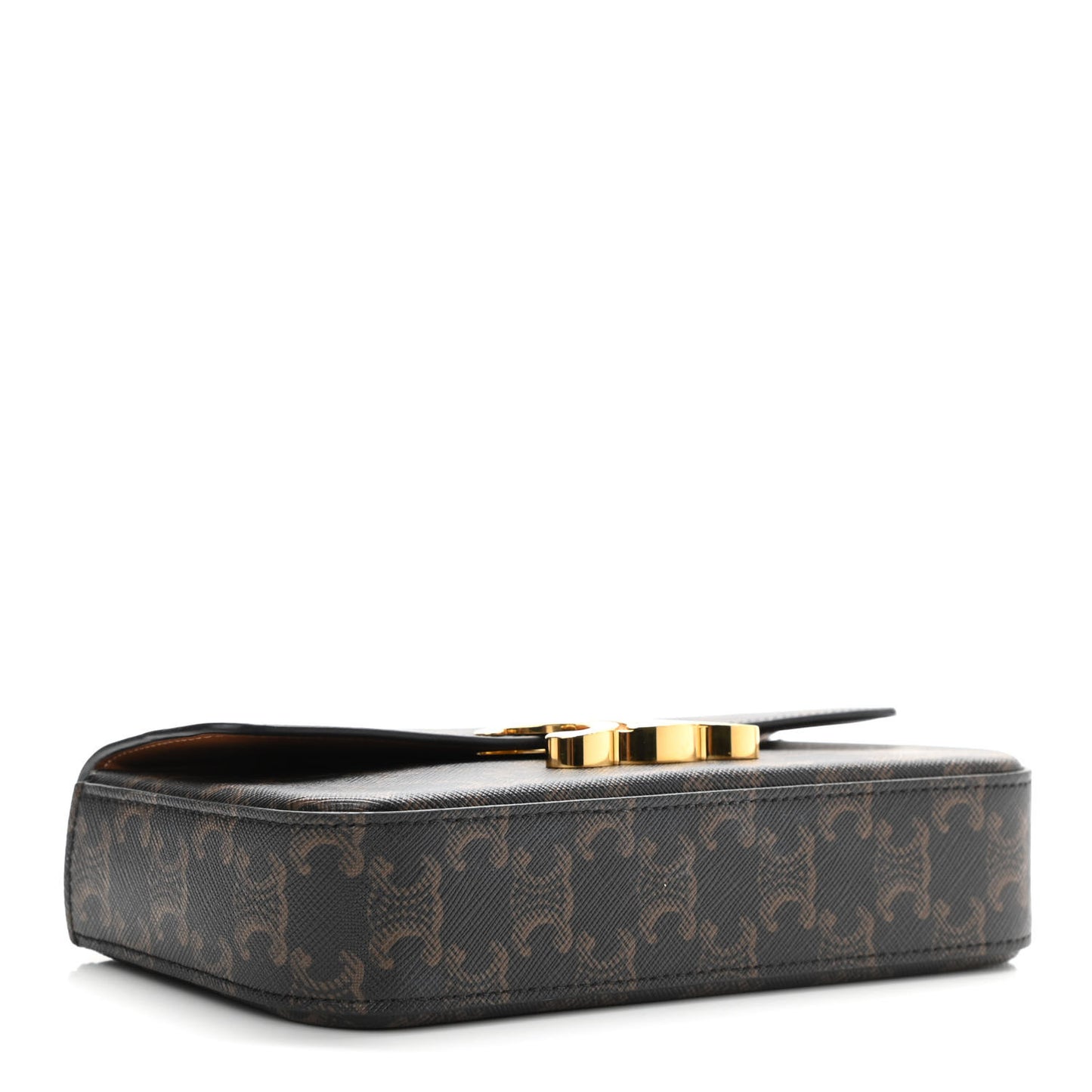 Triomphe Canvas Chain Shoulder Bag Tan