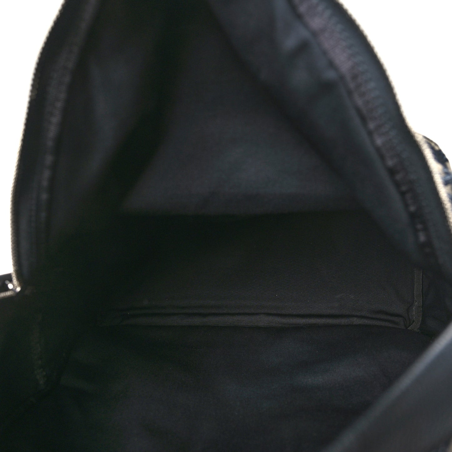 Oblique Calfskin Rider Backpack Beige Black