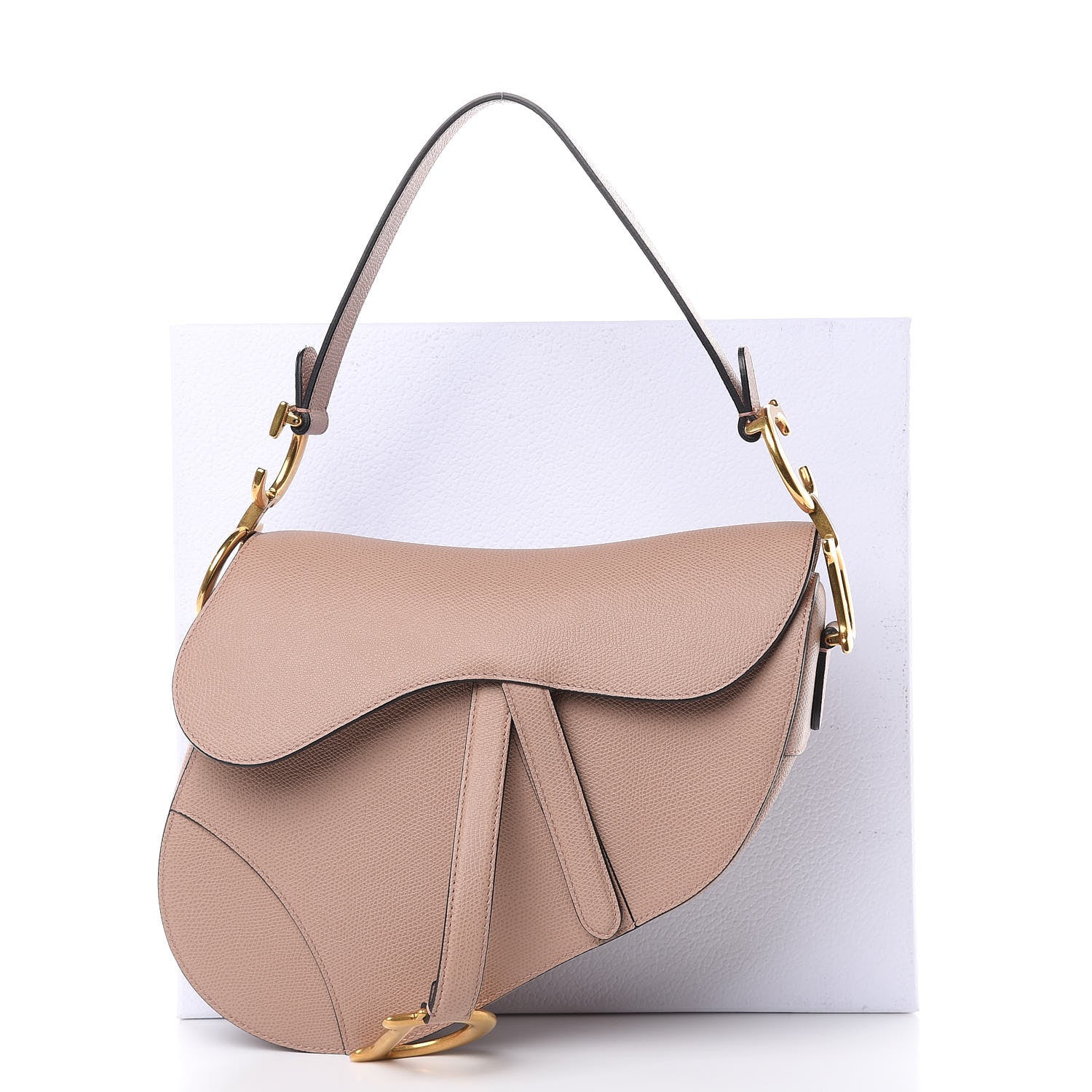 Christian Dior Grained Calfskin Saddle Bag Fard 9 of 9
