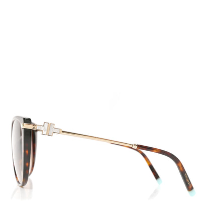 Tiffany Acetate Metal Mother of Pearl T Wire Sunglasses TF4178 Havana Brown 3 of 7