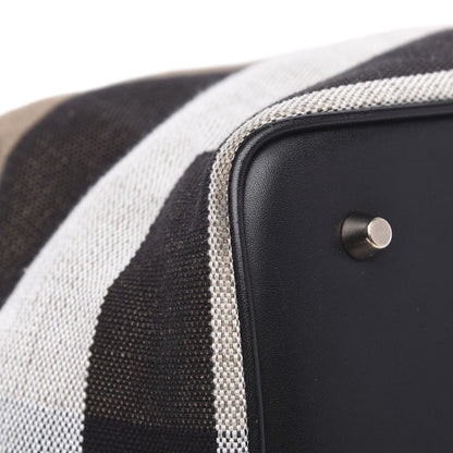 Burberry Canvas Mega Check Medium Ashby Hobo Black 9 of 13