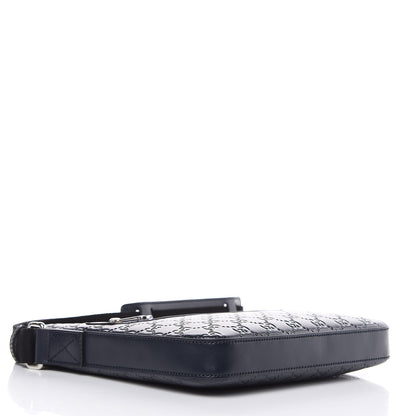 Gucci Guccissima Signature Small Messenger Bag Blue 4 of 10