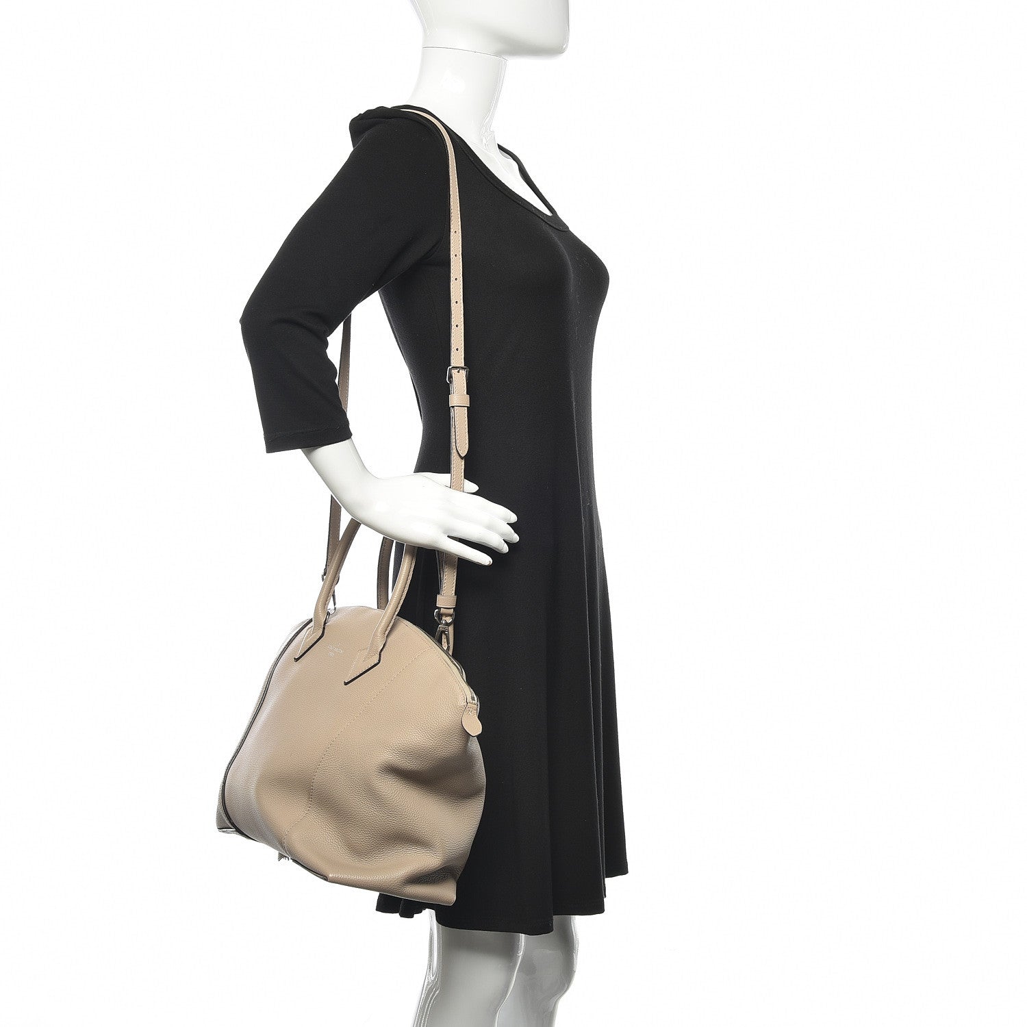 Louis Vuitton Veau Cachemire Soft Lockit MM Galet 2 of 24