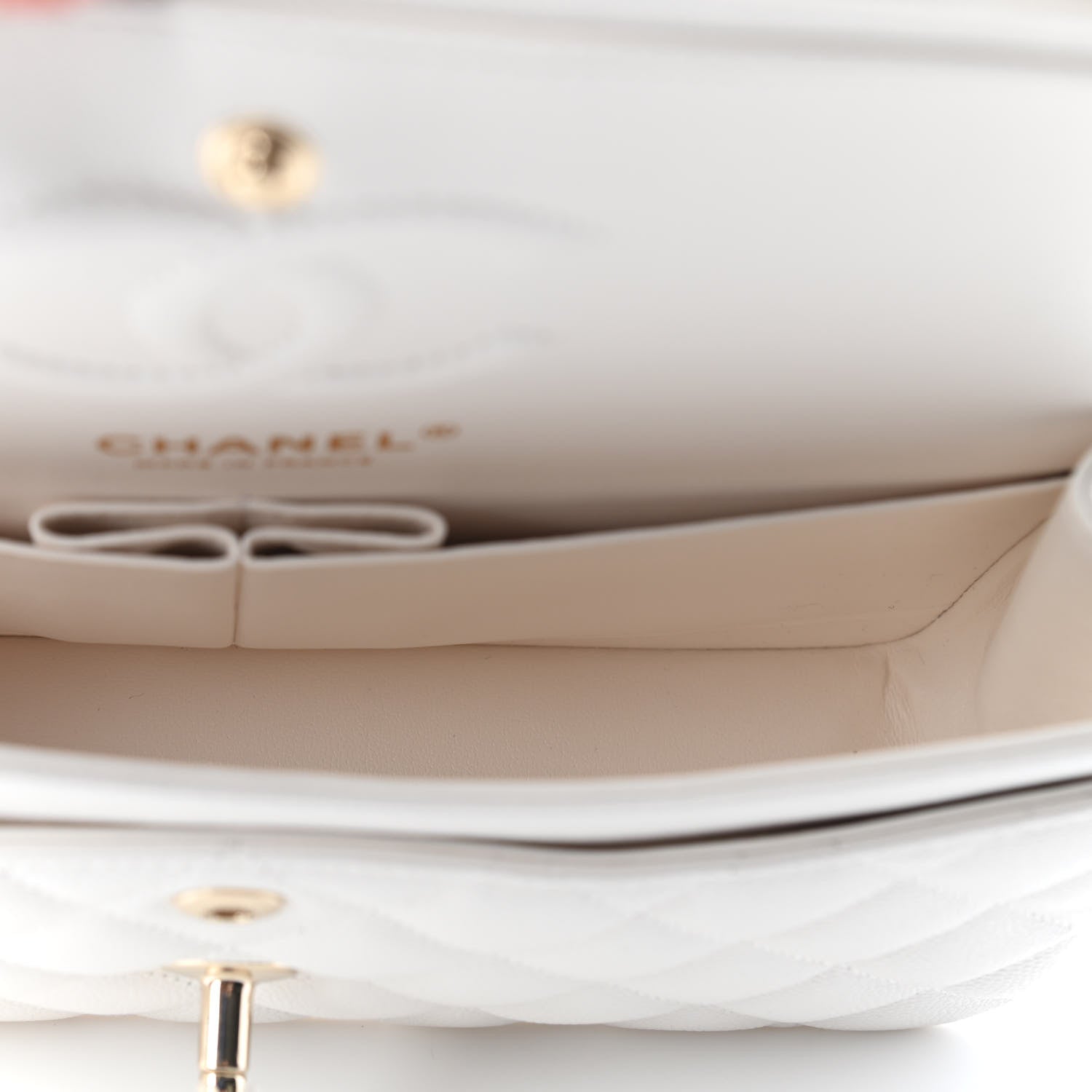 Chanel Caviar Quilted Small Double Flap White 5 of 9