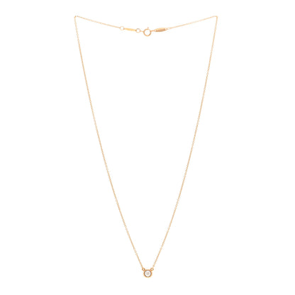 Tiffany 18K Rose Gold Diamond .17ct Elsa Peretti Diamonds by the Yard Pendant Necklace 3 of 5