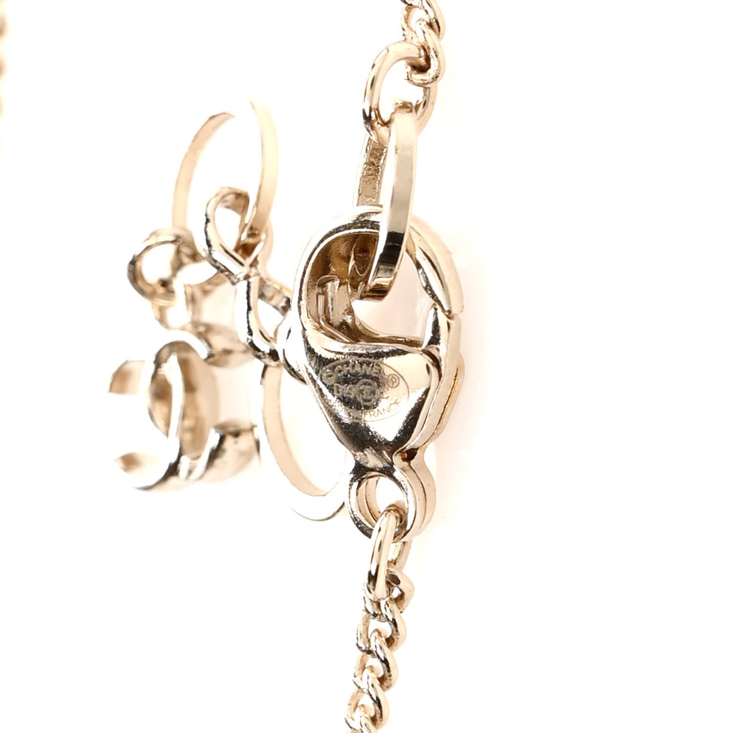 Resin Camera CC Necklace Black Gold