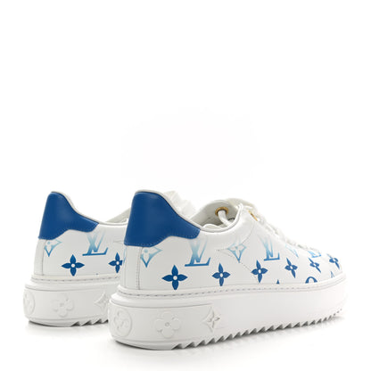 Louis Vuitton Monogram Time Out Sneakers 37.5 Blue 4 of 9
