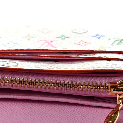 Louis Vuitton Monogram Multicolor Sarah Wallet White Litchi 9 of 9