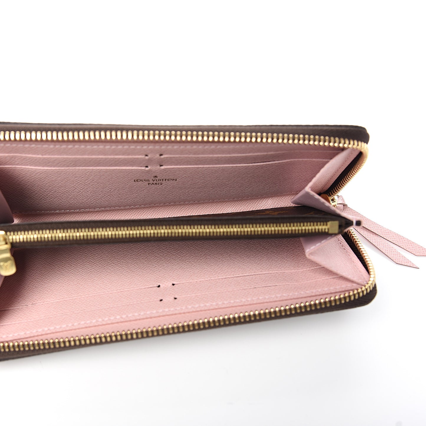 Monogram Clemence Wallet Rose Ballerine