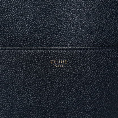 Celine Soft Grained Calfskin Sangle Bucket Bag Navy Blue 5 of 8