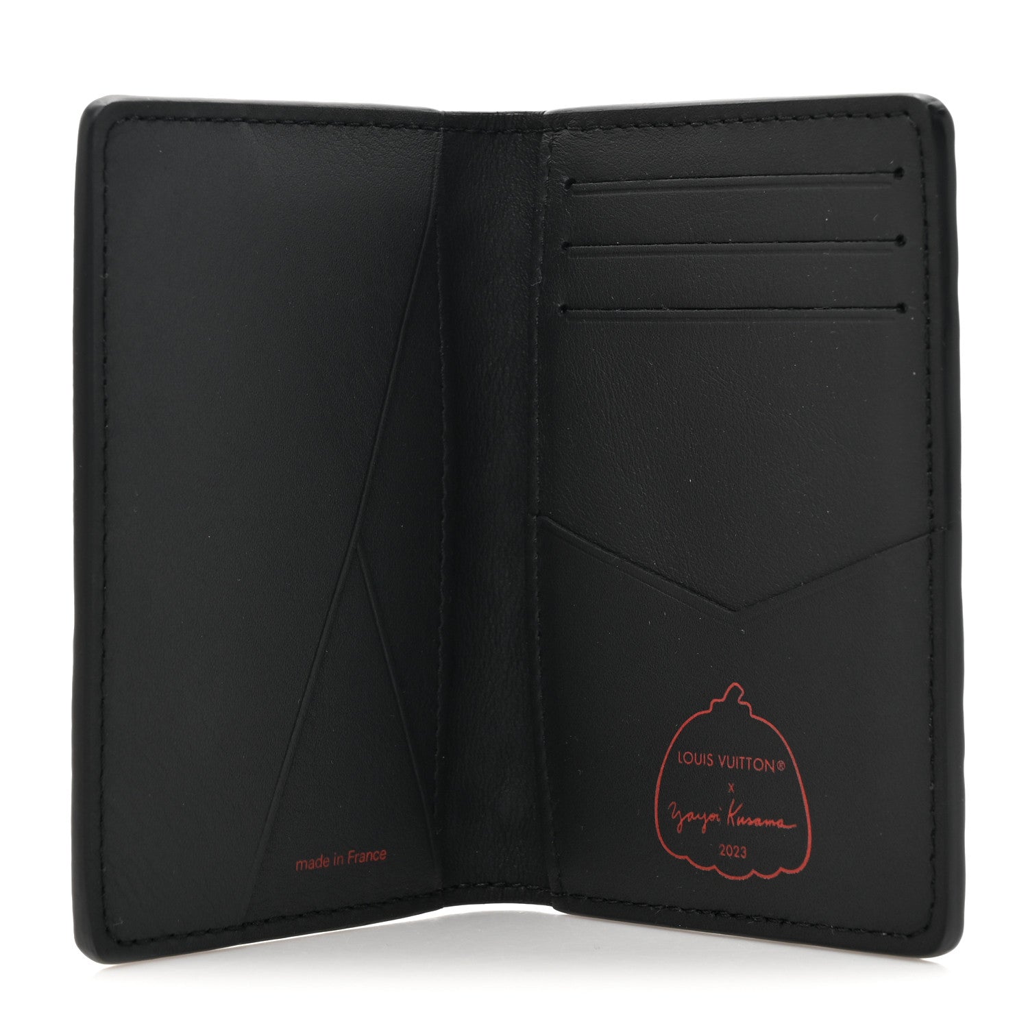 Louis Vuitton LV X YK Empreinte Pocket Organizer Black Red 5 of 9