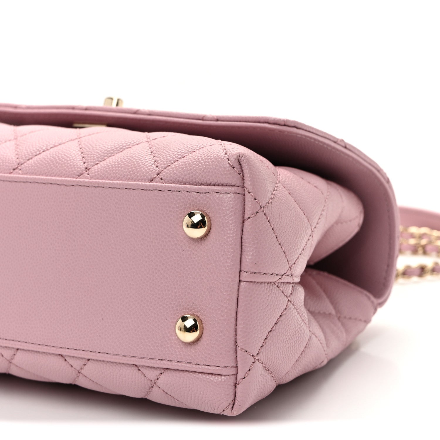 Chanel Caviar Quilted Mini Coco Handle Flap Light Pink 10 of 10
