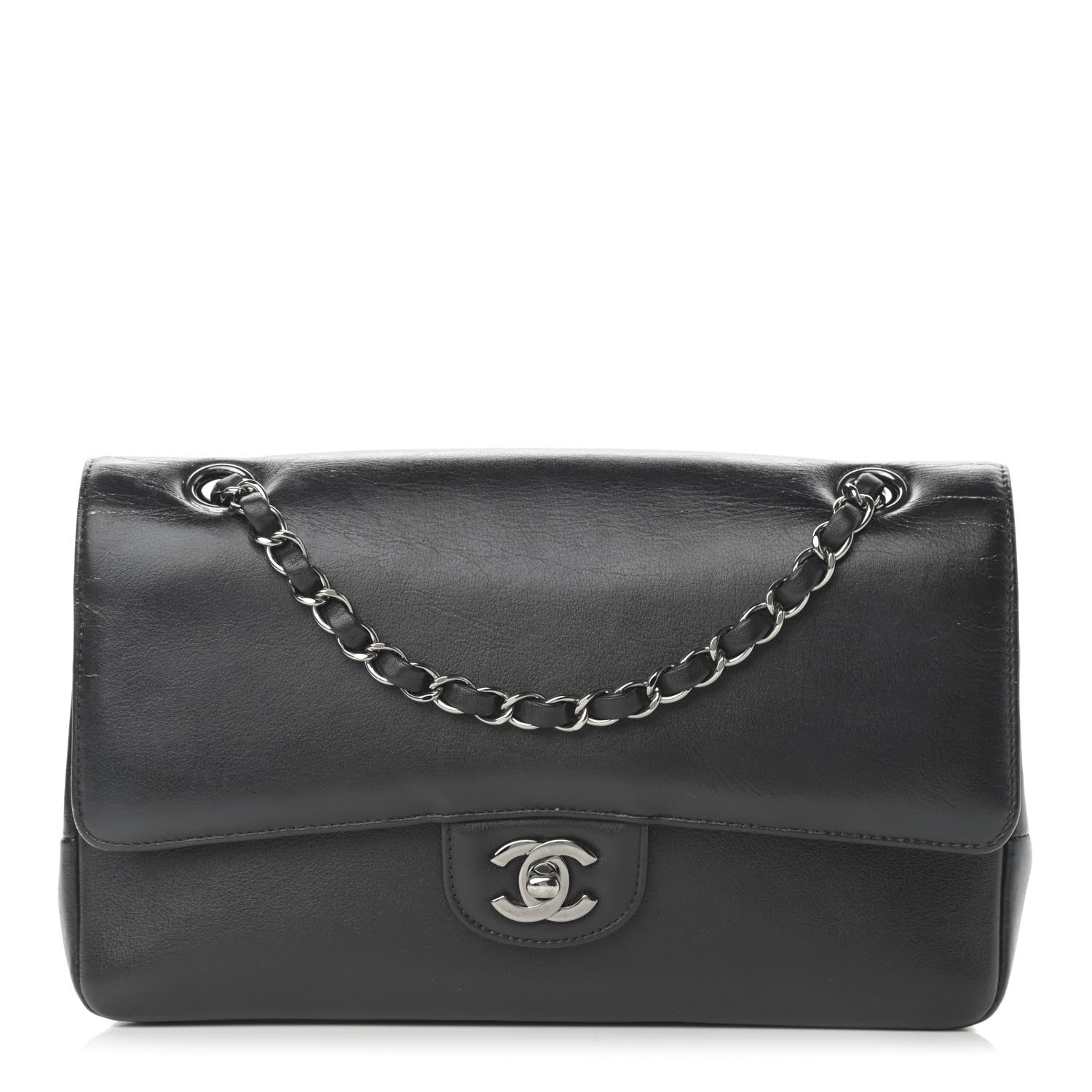 Chanel Calfskin Medium Classic Pure Double Flap Black 1 of 19